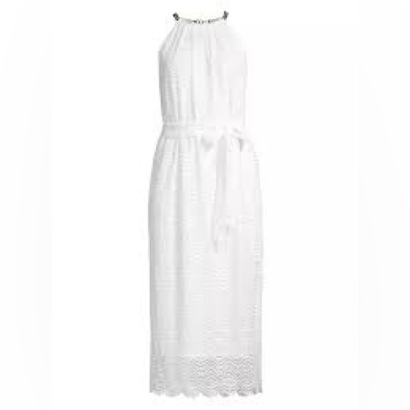 LILLY PULITZER White Lace Midi Dress M | Bridal Shower Rehearsal Dinner NWT - Picture 2 of 12